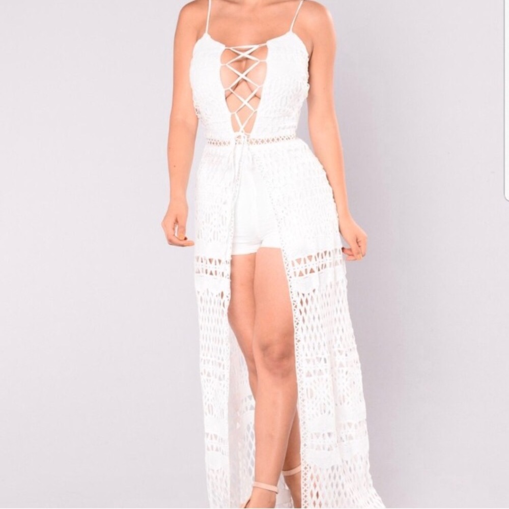 Fashion Nova romper maxi dress